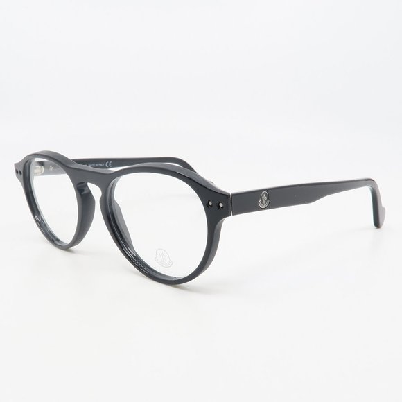 ML 5022 001 Moncler Round Black Eyeglasses w/ case - Picture 5 of 6